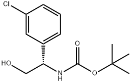 CarbaMic acid, N-[(1S)-1-(3-chlorophenyl)-2-hydroxyethyl]-, 1,1-diMethylethyl ester Structure