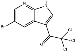 1-(5-broMo-1H-pyrrolo[2,3-b]pyridin-3-yl)-2,2,2-trichloroethanone Structure