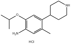 5-메틸-2-(1-메틸에톡시)-4-(4-피페리디닐)-벤세나민염산염(1:2) 구조식 이미지