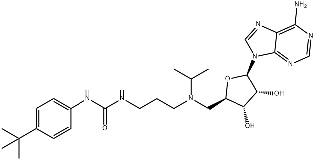 1381761-52-9 1-(3-((((2S,3S,4R,5R)-5-(6-aMino-9H-purin-9-yl)-3,4-dihydroxytetrahydrofuran-2-yl)Methyl)(isopropyl)aMino)propyl)-3-(4-(tert-butyl)phenyl)urea