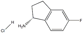 (R)-5-Fluoro-2,3-dihydro-1H-inden-1-aMine hydrochloride Structure