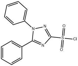 1,5-diphenyl-1H-1,2,4-triazole-3-sulfonyl chloride Structure