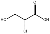 2-Chloro-3-hydroxypropionic acid 구조식 이미지