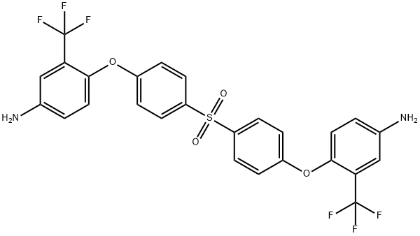 2,2'-Bis[4-(4-aMino-2-trifluoroMethylphenoxy)phenyl]sulfone 구조식 이미지