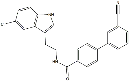 N-[2-(5-Chloro-1H-indol-3-yl)ethyl]-3'-cyanobiphenyl-4-carboxaMide Structure