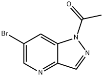 Ethanone, 1-(6-broMo-1H-pyrazolo[4,3-b]pyridin-1-yl)- 구조식 이미지