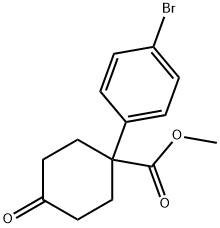 Methyl 1-(4-BroMophenyl)-4-oxocyclohexanecarboxylate 구조식 이미지