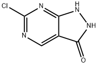 6-클로로-1,2-디히드로피라졸로[3,4-d]피리미딘-3-온 구조식 이미지