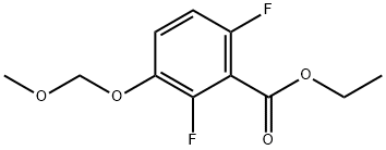 ethyl 2,6-difluoro-3-(MethoxyMethoxy)benzoate 구조식 이미지