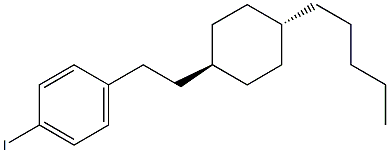 1-Iodo-4-[2-(trans-4-pentylcyclohexyl)ethyl]benzene Structure