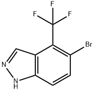 1H-Indazole,5-broMo-4-trifluoroMethyl Structure
