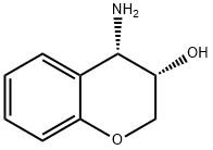 2H-1-Benzopyran-3-ol, 4-aMino-3,4-dihydro-, (3S,4S)- Structure