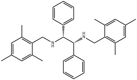 1R,2R-N,N'-bis((2,4,6-triMethylphenyl)Methyl)-1,2-diphenyl-1,2-EthanediaMine Structure