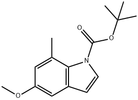 N-Boc-5-Methoxy-7-Methylindole, 97% Structure