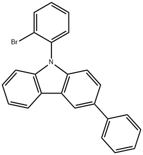 9-(2-Bromo-phenyl)-3-phenyl-9H-carbazole Structure