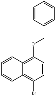Naphthalene, 1-broMo-4-(phenylMethoxy)- 구조식 이미지