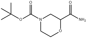 4-Boc-2-carbaMoyl모르폴린 구조식 이미지