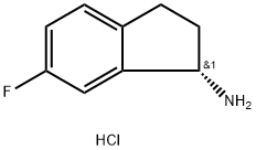 (S)-6-Fluoroindan-1-aMine hydrochloride Structure