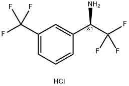 (1R)-2,2,2-TRIFLUORO-1-[3-(TRIFLUOROMETHYL)PHENYL]ETHYLAMINE HCl Structure