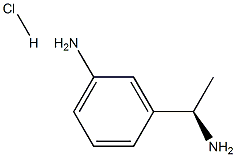 (R)-3-(1-AMinoethyl)aniline hydrochloride 구조식 이미지