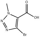 1H-1,2,3-Triazole-5-carboxylic acid, 4-broMo-1-Methyl- 구조식 이미지