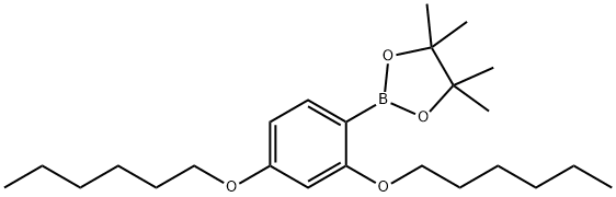 1,3,2-Dioxaborolane, 2-[2,4-bis(hexyloxy)phenyl]-4,4,5,5-tetraMethyl- Structure