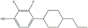 2,3-Difluoro-4-(4-propylcyclohexyl)phenol Structure