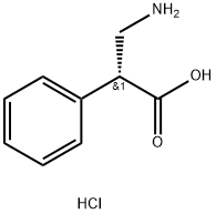 (R)-3-AMino-2-phenylpropanoic acid hydrochloride Structure