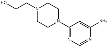 2-(4-(6-aMinopyriMidin-4-yl)piperazin-1-yl)ethanol Structure