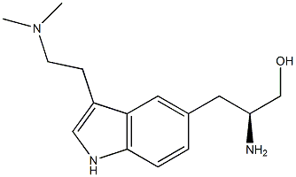 Zolmitriptan Related Compound B (20 mg) ((S)-2-Amino-3-{3-[2-(dimethylamino)ethyl]-1H-indol-5-yl}propan-1-ol) Structure