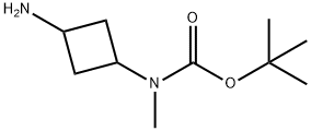 tert-Butyl N-(3-aMinocyclobutyl)-N-MethylcarbaMate Structure