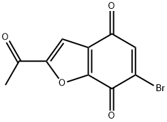 2-Acetyl-6-broMo-benzofuran-4,7-dione Structure