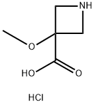 3-Methoxyazetidine-3-carboxylic acid hydrochloride Structure