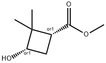 cis-Methyl 2,2-diMethyl-3-hydroxycyclobutanecarboxylate Structure