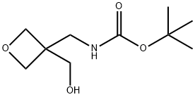 tert-Butyl N-{[3-(hydroxyMethyl)oxetan-3-yl]Methyl}carbaMate Structure