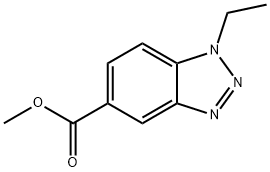 Methyl 1-ethylbenzotriazole-5-carboxylate 구조식 이미지