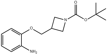 tert-Butyl 3-(2-aMinophenoxyMethyl)azetidine-1-carboxylate Structure