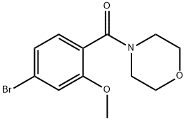 4-[(4-BroMo-2-Methoxyphenyl)carbonyl]Morpholine 구조식 이미지