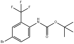 tert-butyl N-[4-broMo-2-(trifluoroMethyl)phenyl]carbaMate Structure