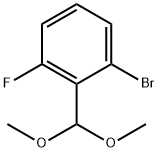 1-BroMo-2-(diMethoxyMethyl)-3-fluorobenzene Structure