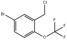 4-broMo-2-(chloroMethyl)-1-(trifluoroMethoxy)benzene Structure