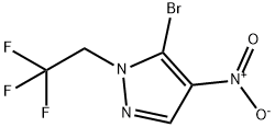 5-broMo-4-nitro-1-(2,2,2-trifluoroethyl)-1H-pyrazole Structure