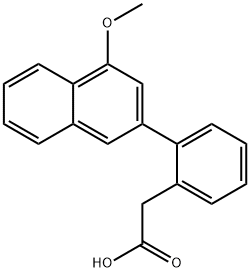 2-(2-(4-Methoxynaphthalen-2-yl)phenyl)butanoic acid Structure