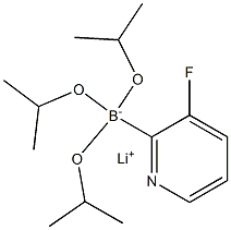 Lithium (3-fluoropyridin-2-yl)triisopropoxyborate 구조식 이미지