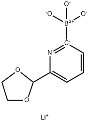 Lithium (6-(1,3-dioxolan-2-yl)pyridin-2-yl)trihydroxyborate Structure