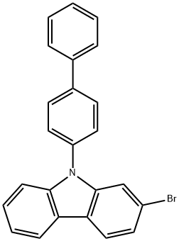 9-([1,1'- biphenyl]-4-yl)-2-broMo-9H-carbazole Structure