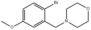 4-(2-broMo-5-Methoxybenzyl)Morpholine Structure