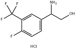 2-aMino-2-(4-fluoro-3-(trifluoroMethyl)phenyl)ethanol hydrochloride Structure