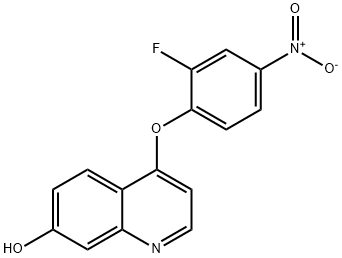 4-(2-fluoro-4-nitrophenoxy)quinolin-7-ol 구조식 이미지