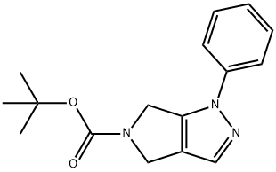 tert-Butyl 1-phenyl-4,6-dihydropyrrolo[3,4-c]pyrazole-5(1H)-carboxylate Structure